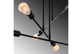 Plafondlamp Flower Zwart