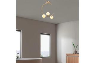 Hanglamp - Goudkleurig en Wit
