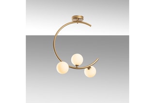 Hanglamp - Goudkleurig en Wit