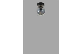Plafondlamp - Zwart en Amberkleurig
