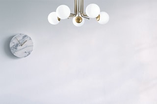 Hanglamp Daisy - Goudkleurig en Wit - 5 x 100 W