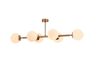 Plafondlamp - Koperkleurig - 3 x 40 W