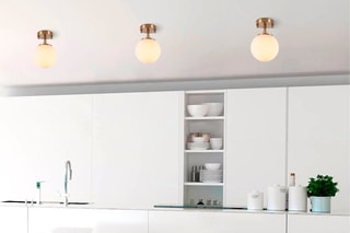 Plafondlamp - Goudkleurig en Geel - 15 W