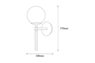 Wandlamp Gondol - Zwart en Wit - 40 W