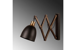 Wandlamp Sivani - Zwart - 40 W