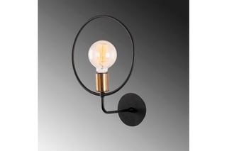Wandlamp Circle - Zwart - 40 W