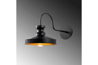 Wandlamp Berceste - Zwart - 100 W