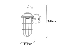 Wandlamp Mahoni - Goudkleurig