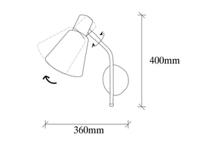 Wandlamp Sivani Goudkleurig