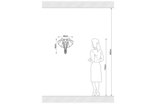 Wandlamp Zwart