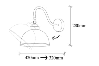 Wandlamp Zwart