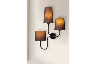 Wandlamp Çatal - Zwart