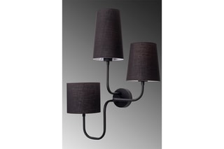 Wandlamp Çatal - Zwart