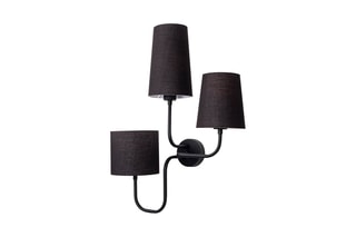 Wandlamp Çatal - Zwart