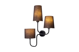 Wandlamp Çatal - Zwart