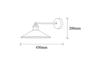 Wandlamp Dodo Goudkleurig
