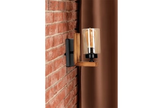 Houten Wandlamp - Bruin