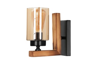 Houten Wandlamp - Bruin