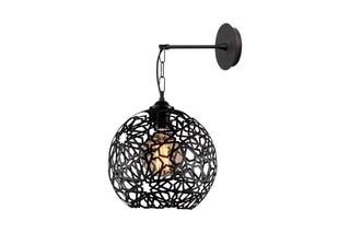 Wandlamp Fellini Zwart