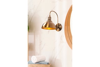 Wandlamp Koperkleurig