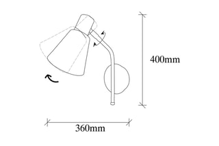 Wandlamp Zwart