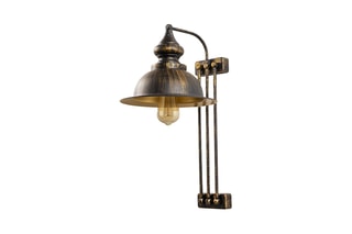 Wandlamp Saglam Bruin en Goudkleurig
