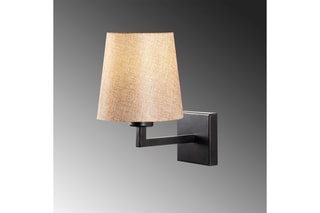 Wandlamp Zwart en Crèmekleurig