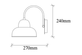 Wandlamp Berceste Zwart