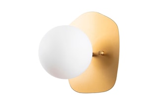 Wandlamp Well Wit en Goudkleurig