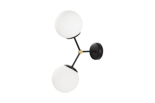 Wandlamp Damar  Zwart