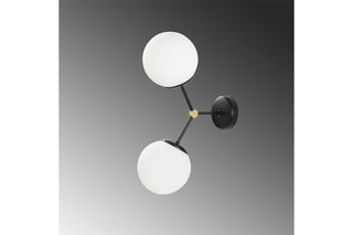 Wandlamp Damar  Zwart