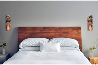 2 Houten Wandlampenp - Naturel