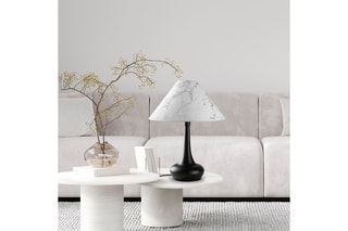 Tafellamp Luna - Zwart en Wit - 40 W