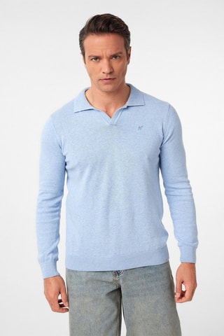 Pull - Bleu chiné