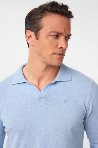 Pull - Bleu chiné