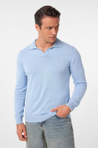 Pull - Bleu chiné