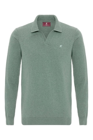 Pull - Vert chiné