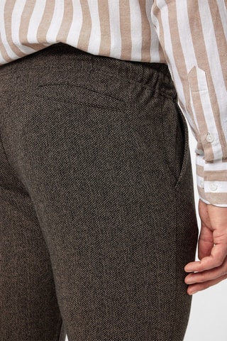 Pantalon - Marron chiné
