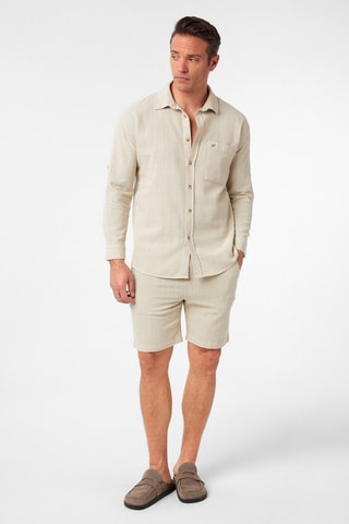 Chemise oversize et short - Beige