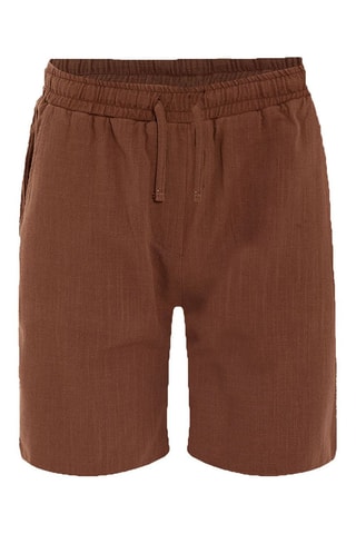 Chemise  oversize et short - Marron