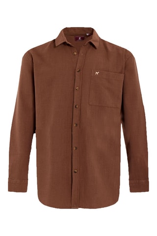 Chemise  oversize et short - Marron