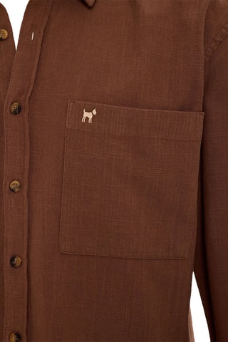 Chemise  oversize et short - Marron
