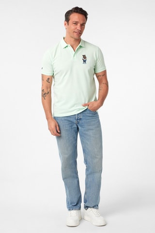 2 polos - Turquoise et jaune