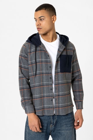 Sobrecamisa com capuz - Antracite