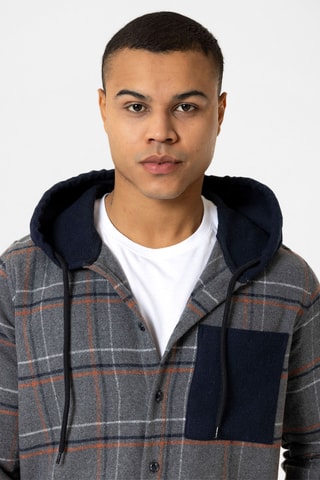 Sobrecamisa com capuz - Antracite