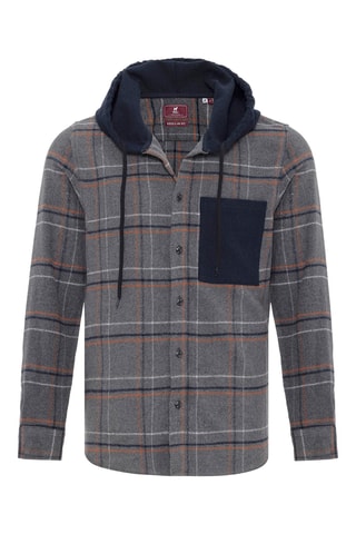 Sobrecamisa com capuz - Antracite