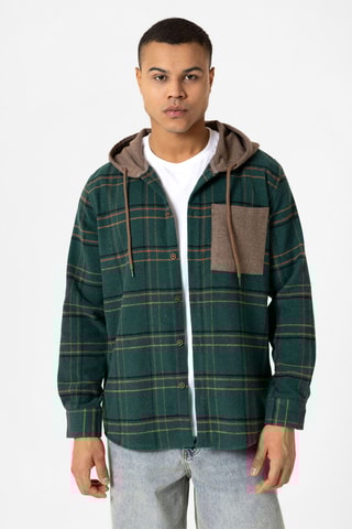Sobrecamisa com capuz - Verde