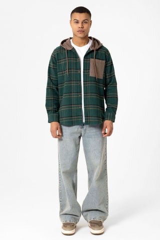 Sobrecamisa com capuz - Verde