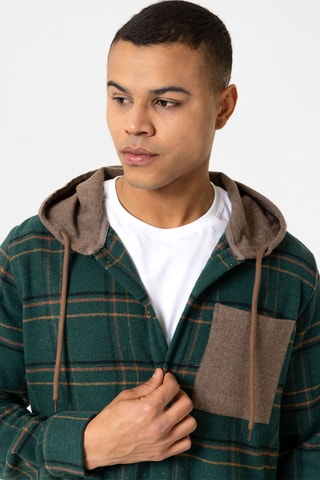 Sobrecamisa com capuz - Verde
