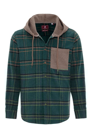Sobrecamisa com capuz - Verde
